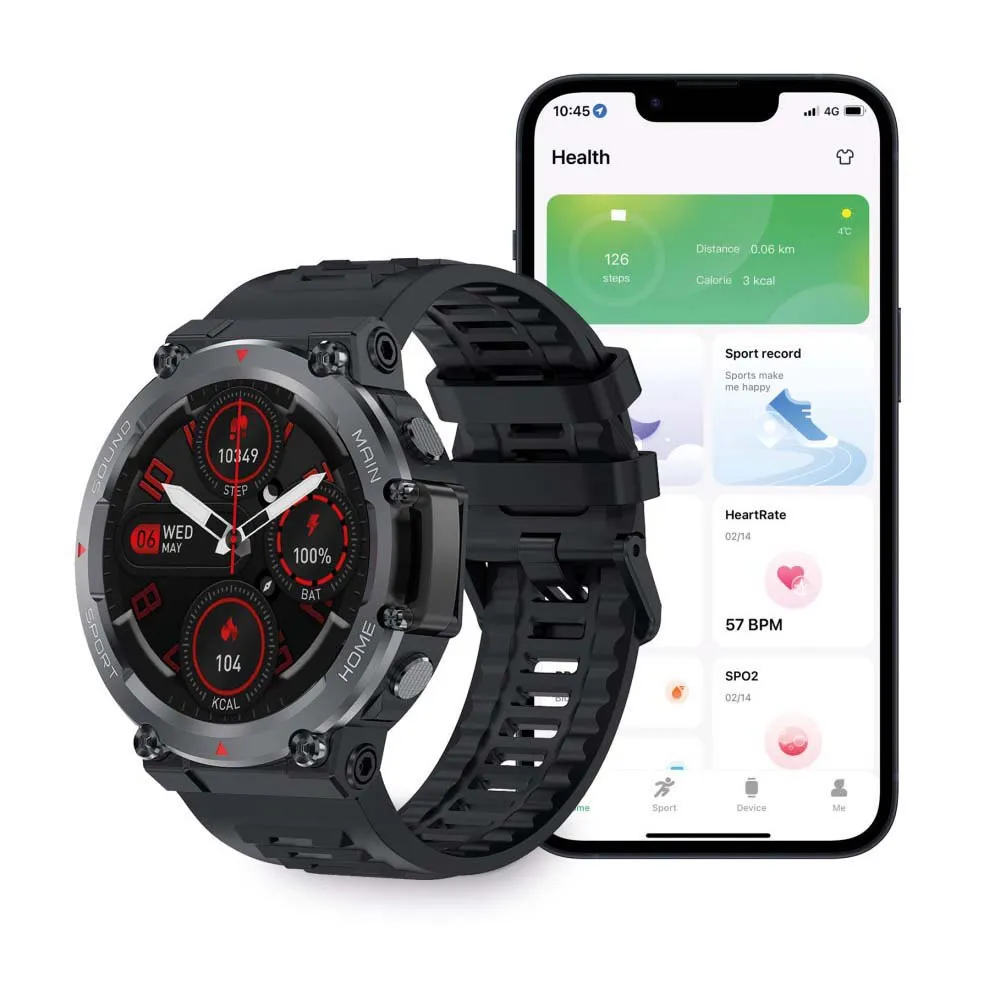 KSIX Oslo Smartwatch, Black KSIX Oslo Smartwatch, Black
