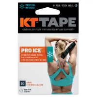 KT Tape Pro Ice 5.1x25.4cm 20 Units Vorgeschnittenes Kinesiologie-tape KT Tape Pro Ice 5.1x25.4cm 20 Units Vorgeschnittenes Kinesiologie-tape