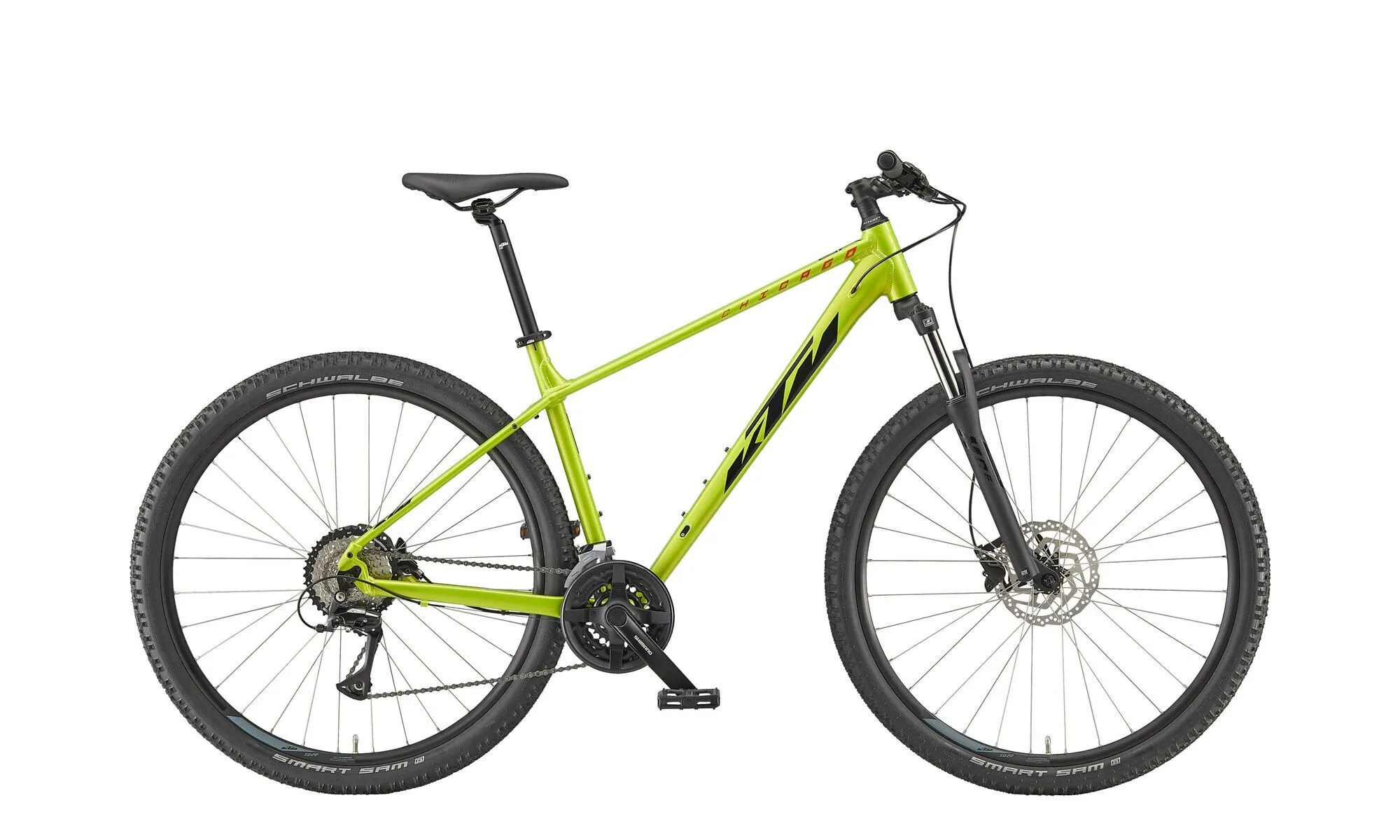 Ktm CHICAGO 272 lemon (black+orange) 27,5" Diamant, Grün, 38cm