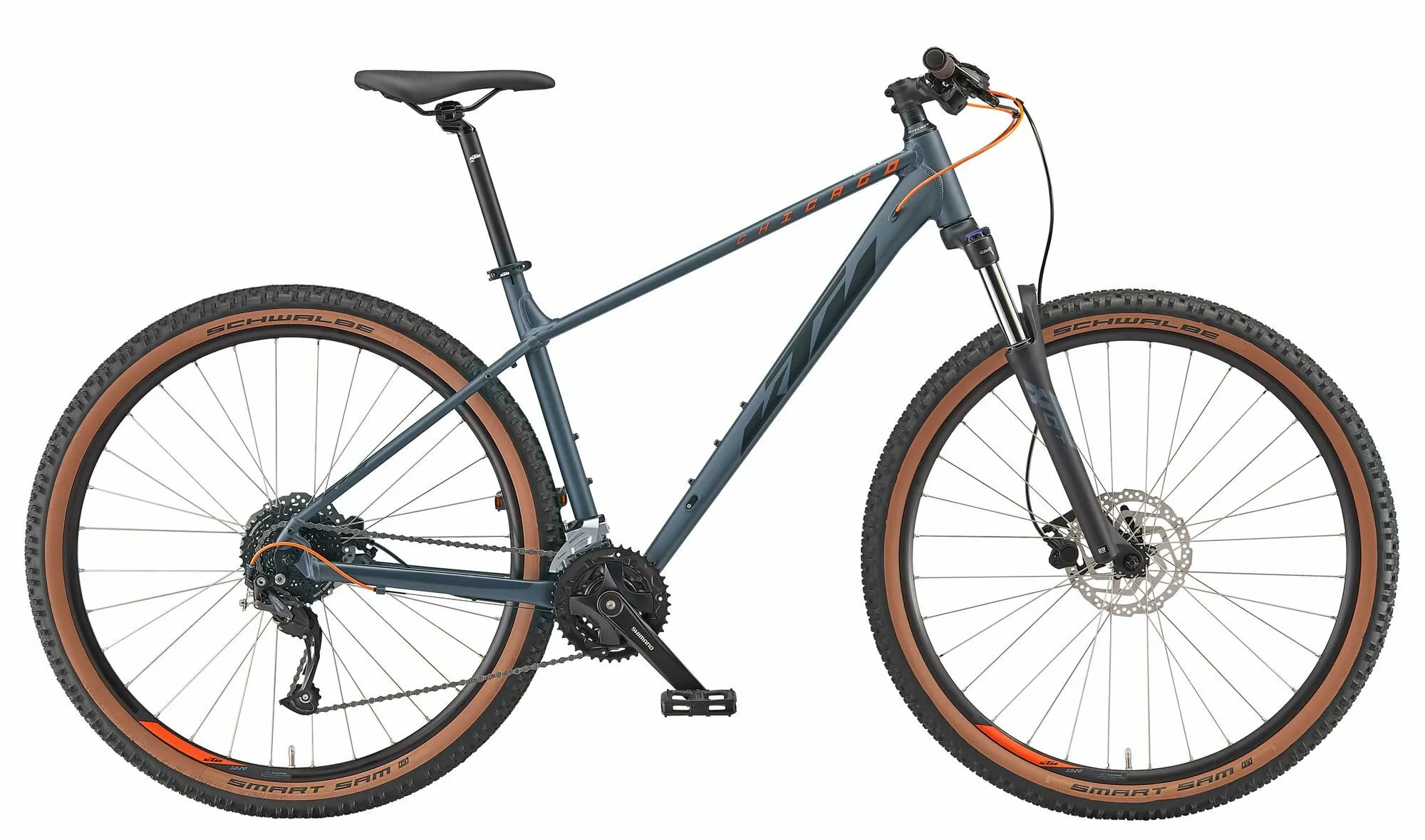 Ktm CHICAGO 291 metallic grey matt (black+orange) 29" Diamant