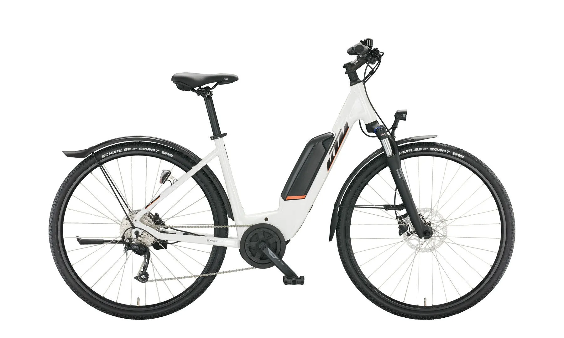 Ktm MACINA CROSS P510 STREET white (black+orange) 28" 500 Wh Wave, Hersteller-white (black+orange), 46cm Ktm MACINA CROSS P510 STREET white (black+orange) 28" 500 Wh Wave, Hersteller-white (black+orange), 46cm