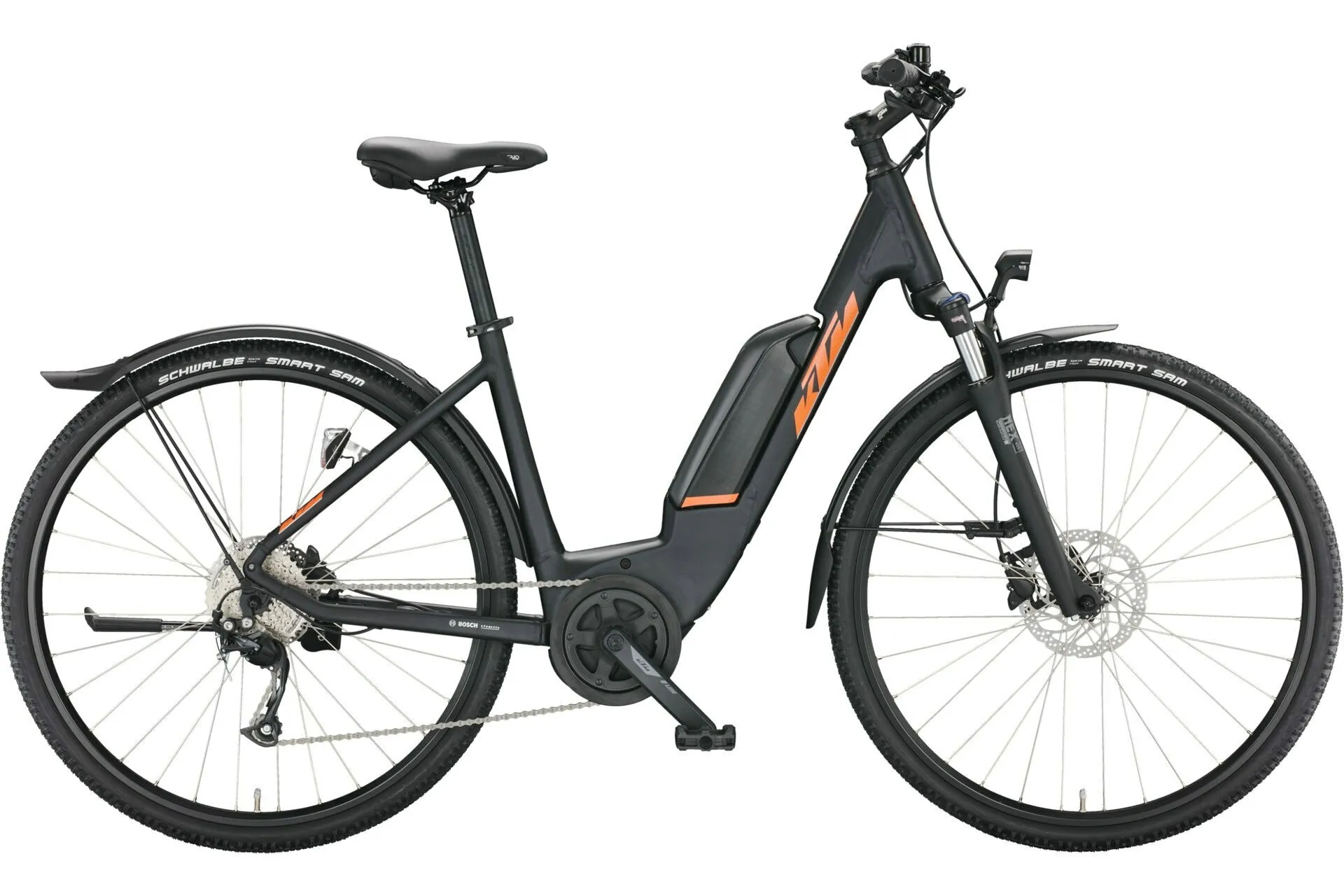 Ktm Macina Cross Street P510 black (orange) 28" 500 Wh Wave Ktm Macina Cross Street P510 black (orange) 28" 500 Wh Wave
