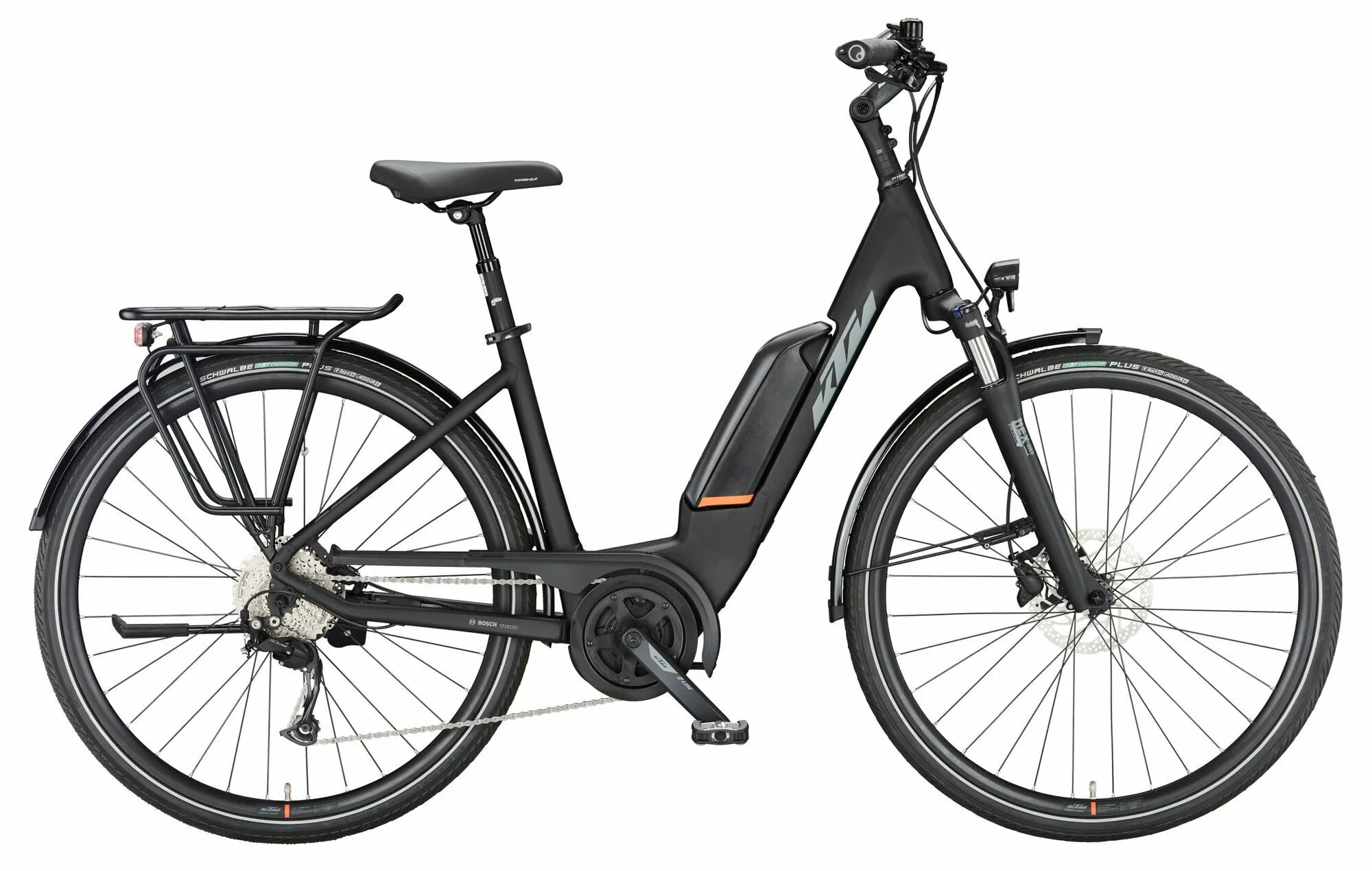 Ktm Macina Fun A510 black matt (grey+orange) 28" 500 Wh Wave Ktm Macina Fun A510 black matt (grey+orange) 28" 500 Wh Wave