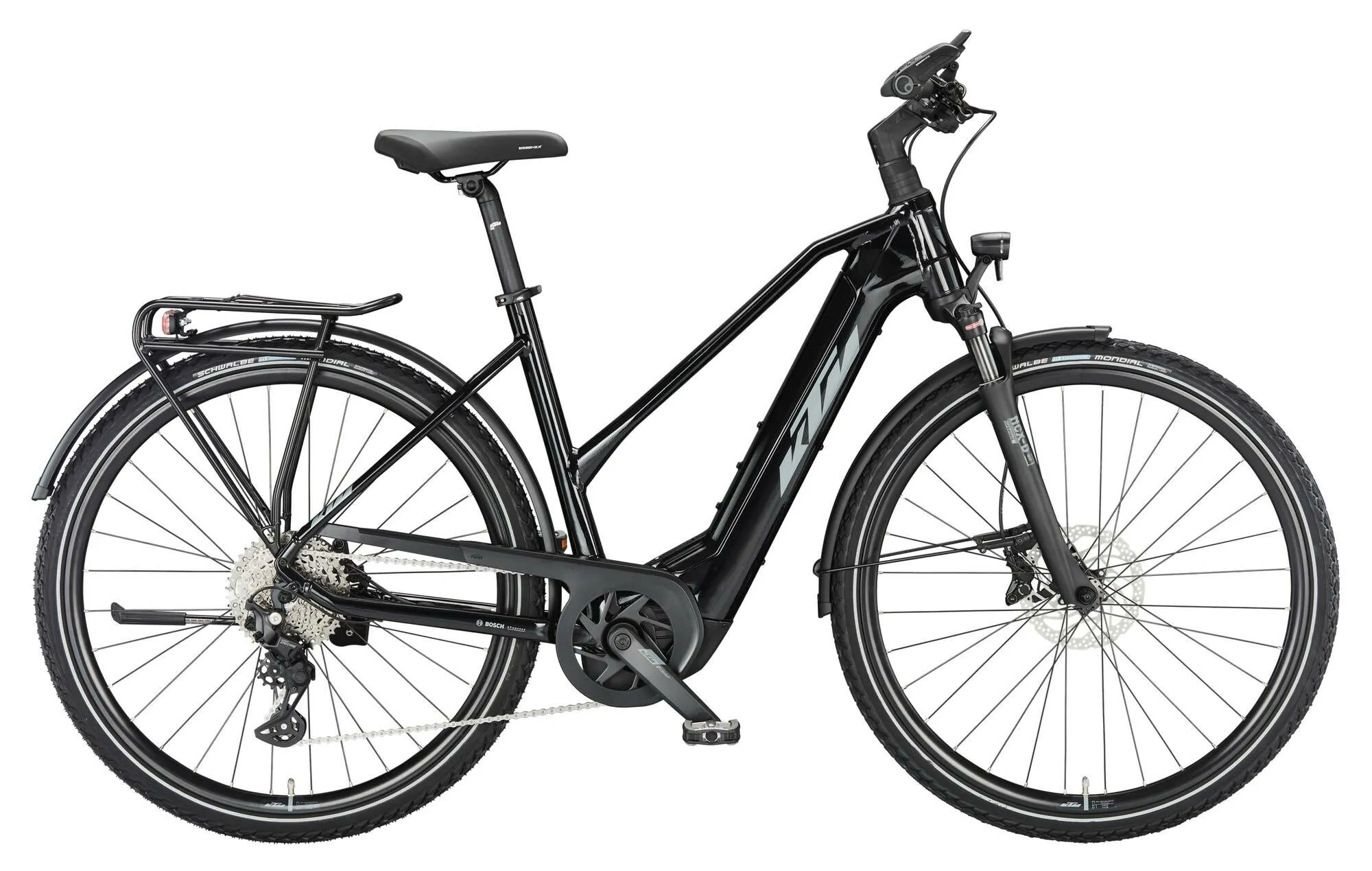 Ktm Macina Sport 610 metallic black (grey+blue) 28" 625 Wh Trapez
