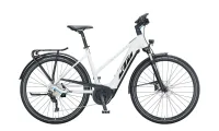 Ktm MACINA SPORT P610 Metallic White ( Black Blue ) 28" 625 Wh Trapez Ktm MACINA SPORT P610 Metallic White ( Black Blue ) 28" 625 Wh Trapez
