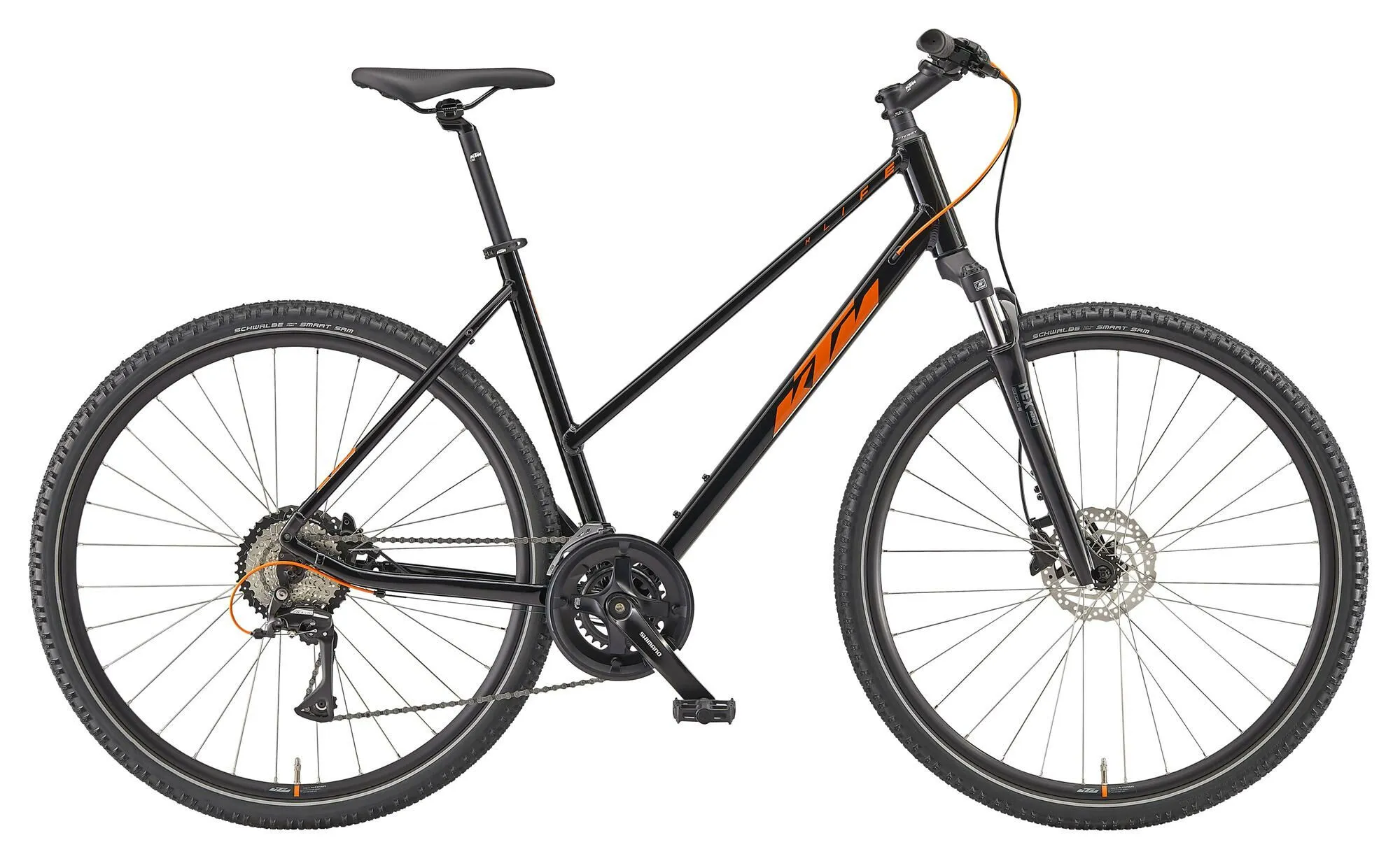 Ktm X-LIFE TRACK black (orange+silver) 28" Trapez Ktm X-LIFE TRACK black (orange+silver) 28" Trapez
