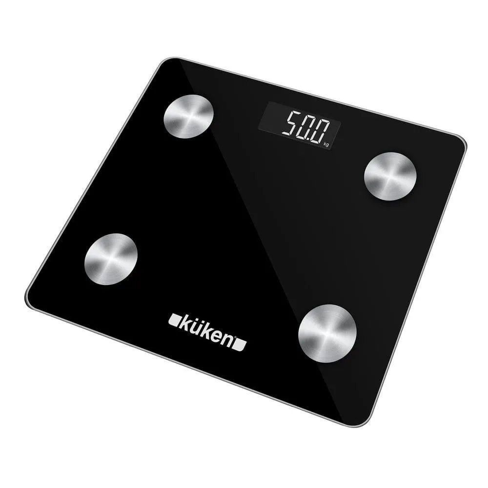 Kuken Bluetooth 200kg Waage, Black, One Size Kuken Bluetooth 200kg Waage, Black, One Size