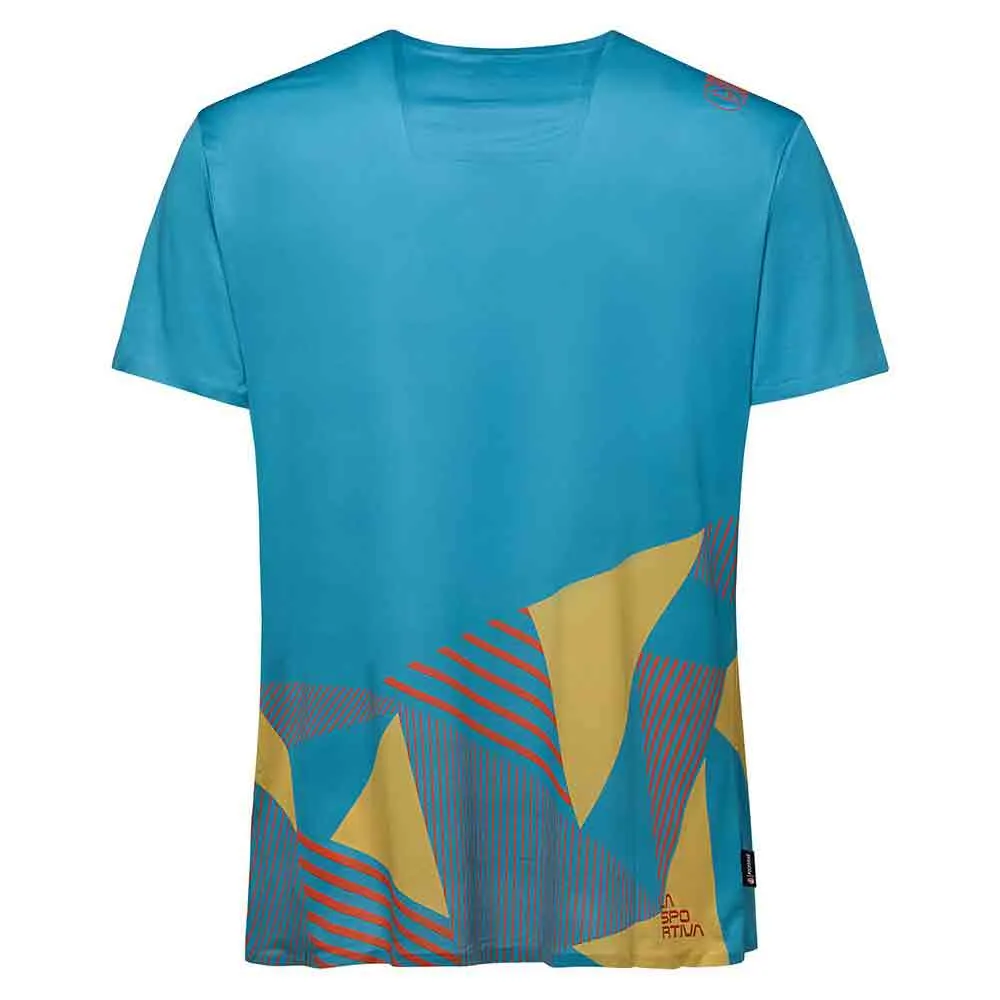 La Sportiva Comp Kurzarm-t-shirt, Tropic blue / bamboo La Sportiva Comp Kurzarm-t-shirt, Tropic blue / bamboo