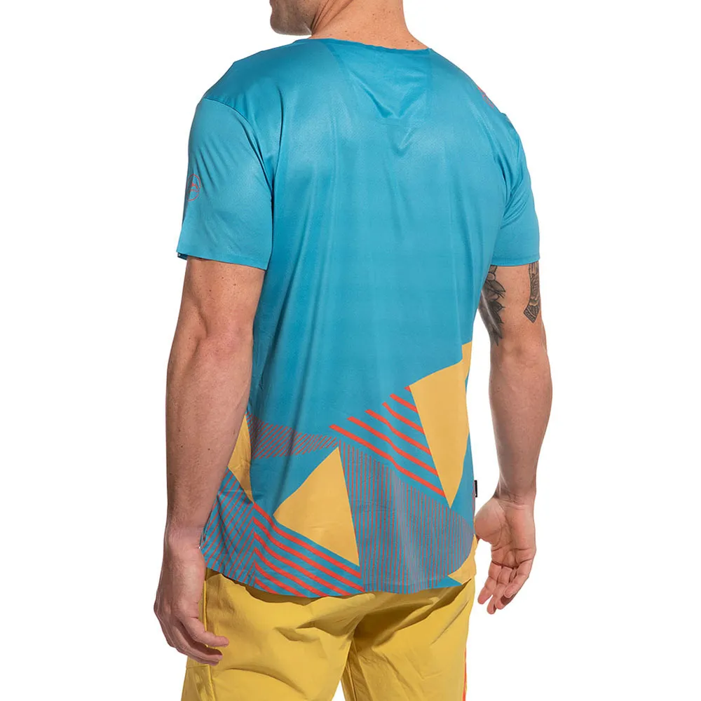 La Sportiva Comp Kurzarm-t-shirt, Tropic blue / bamboo La Sportiva Comp Kurzarm-t-shirt, Tropic blue / bamboo