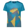 La Sportiva Comp Kurzarm-t-shirt, Tropic blue / bamboo