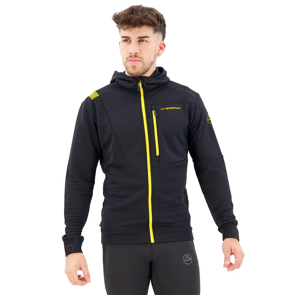 La Sportiva Mood Kapuzenpullover, Black / yellow La Sportiva Mood Kapuzenpullover, Black / yellow