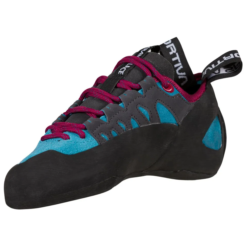 La Sportiva Tarantulace Kletterschuhe Refurbished, Topaz / red plum