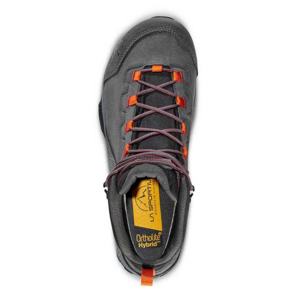 La Sportiva Tx Hike Mid Leather Goretex Wanderstiefel, Carbon / hawaiian sun La Sportiva Tx Hike Mid Leather Goretex Wanderstiefel, Carbon / hawaiian sun