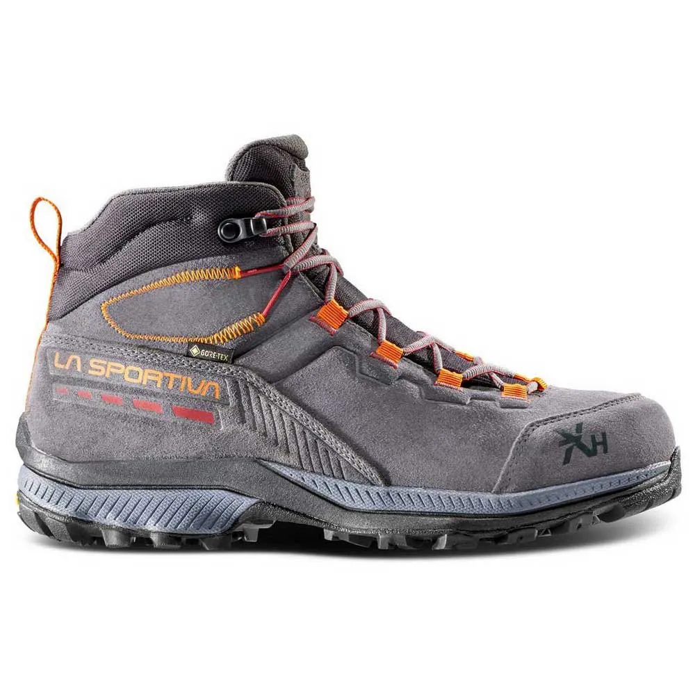 La Sportiva Tx Hike Mid Leather Goretex Wanderstiefel, Carbon / hawaiian sun La Sportiva Tx Hike Mid Leather Goretex Wanderstiefel, Carbon / hawaiian sun