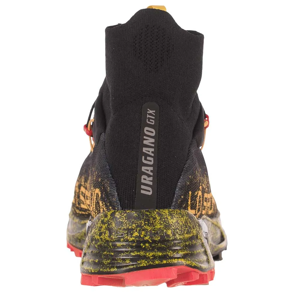 La Sportiva Uragano Goretex Trailrunning-schuhe male, Black / yellow