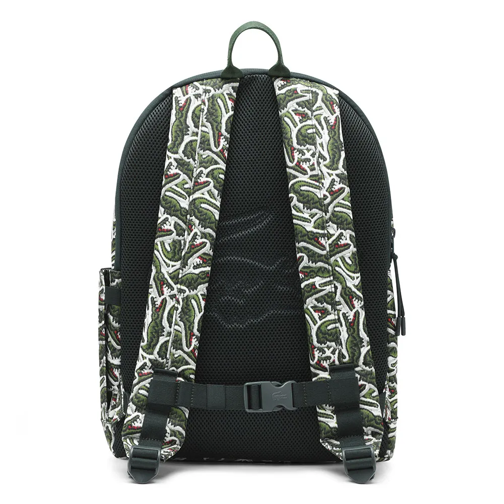 Lacoste Core Print Rucksack, Sinople Lacoste Core Print Rucksack, Sinople