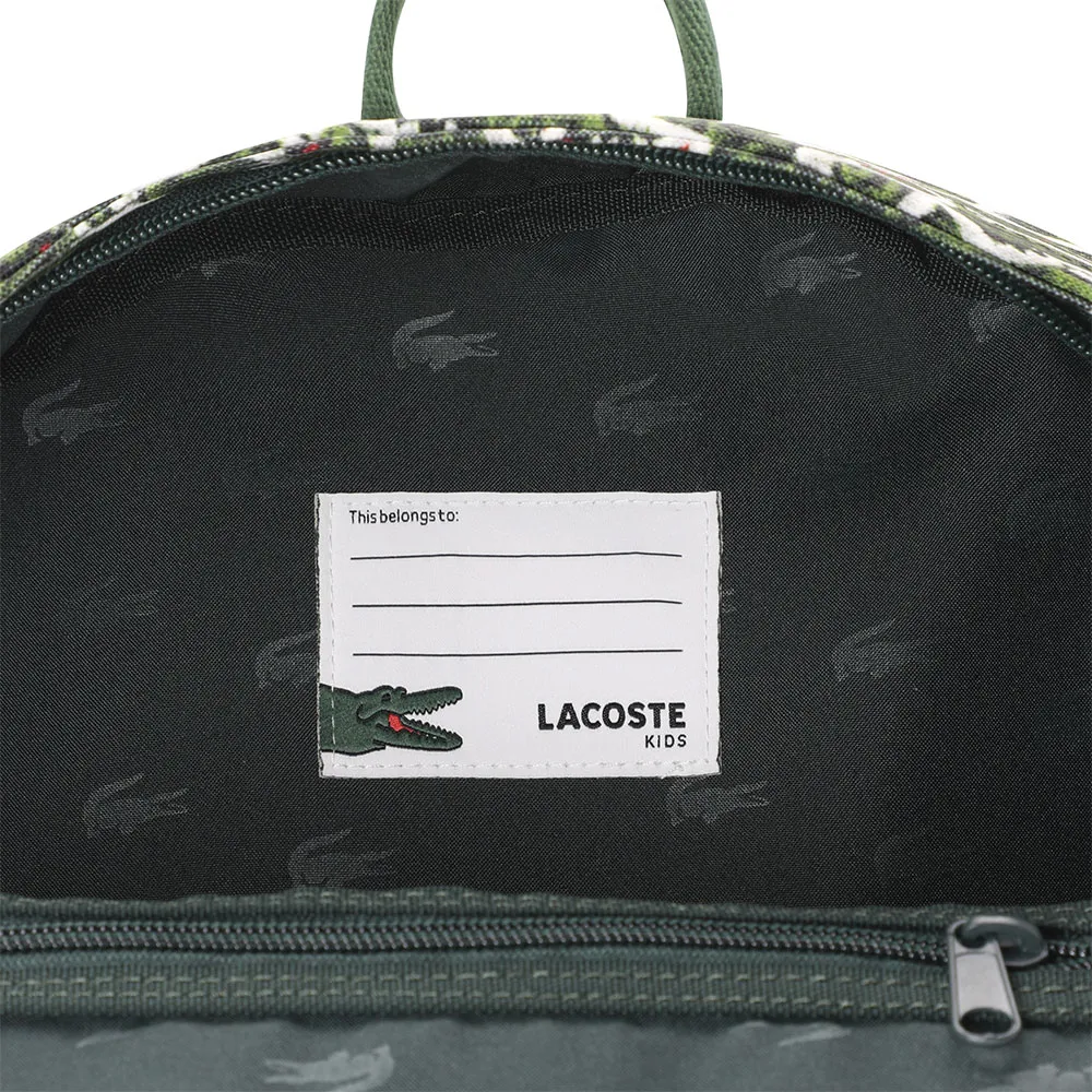 Lacoste Core Print Rucksack, Sinople Lacoste Core Print Rucksack, Sinople