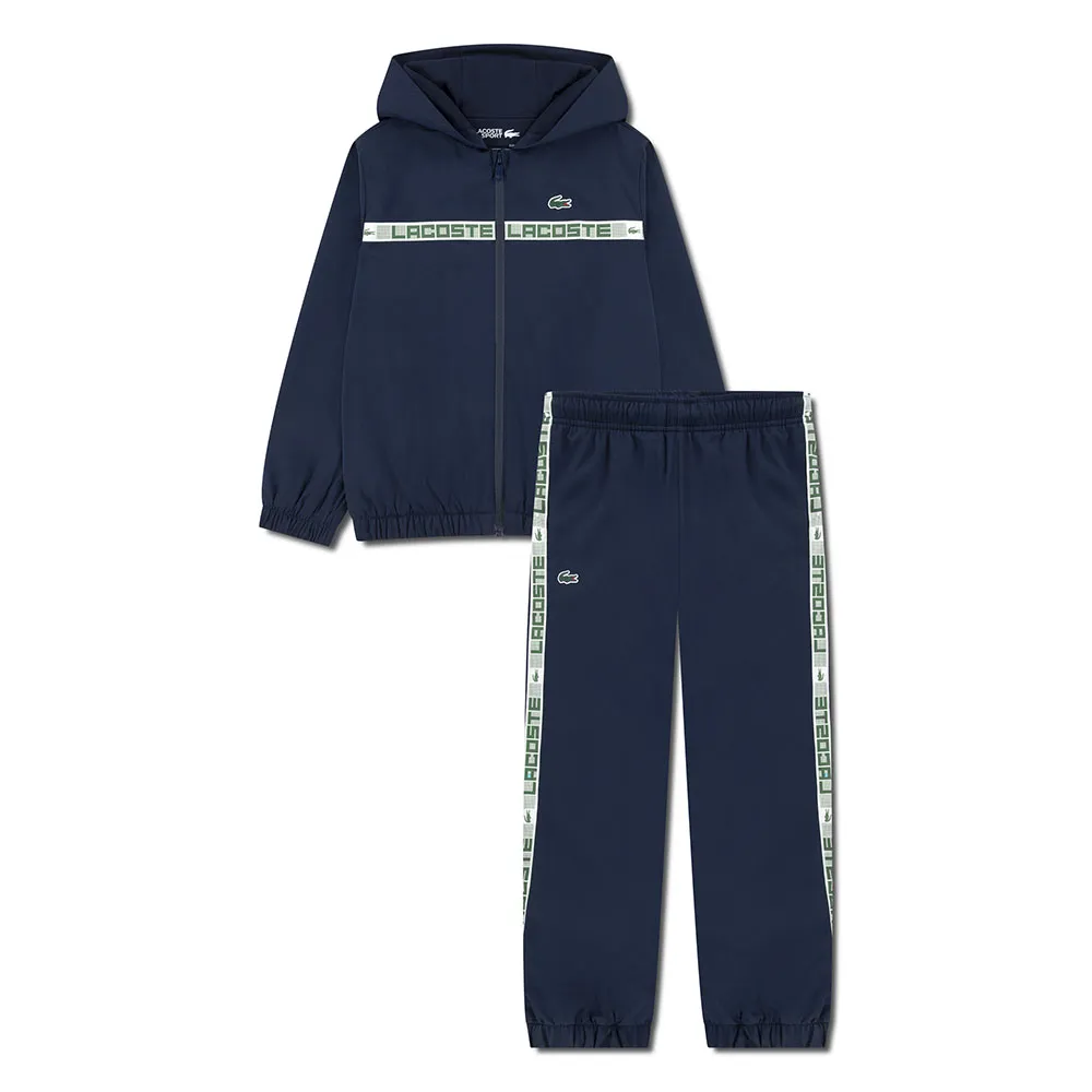 Lacoste Grid Taped Set, Marine, 16Y
