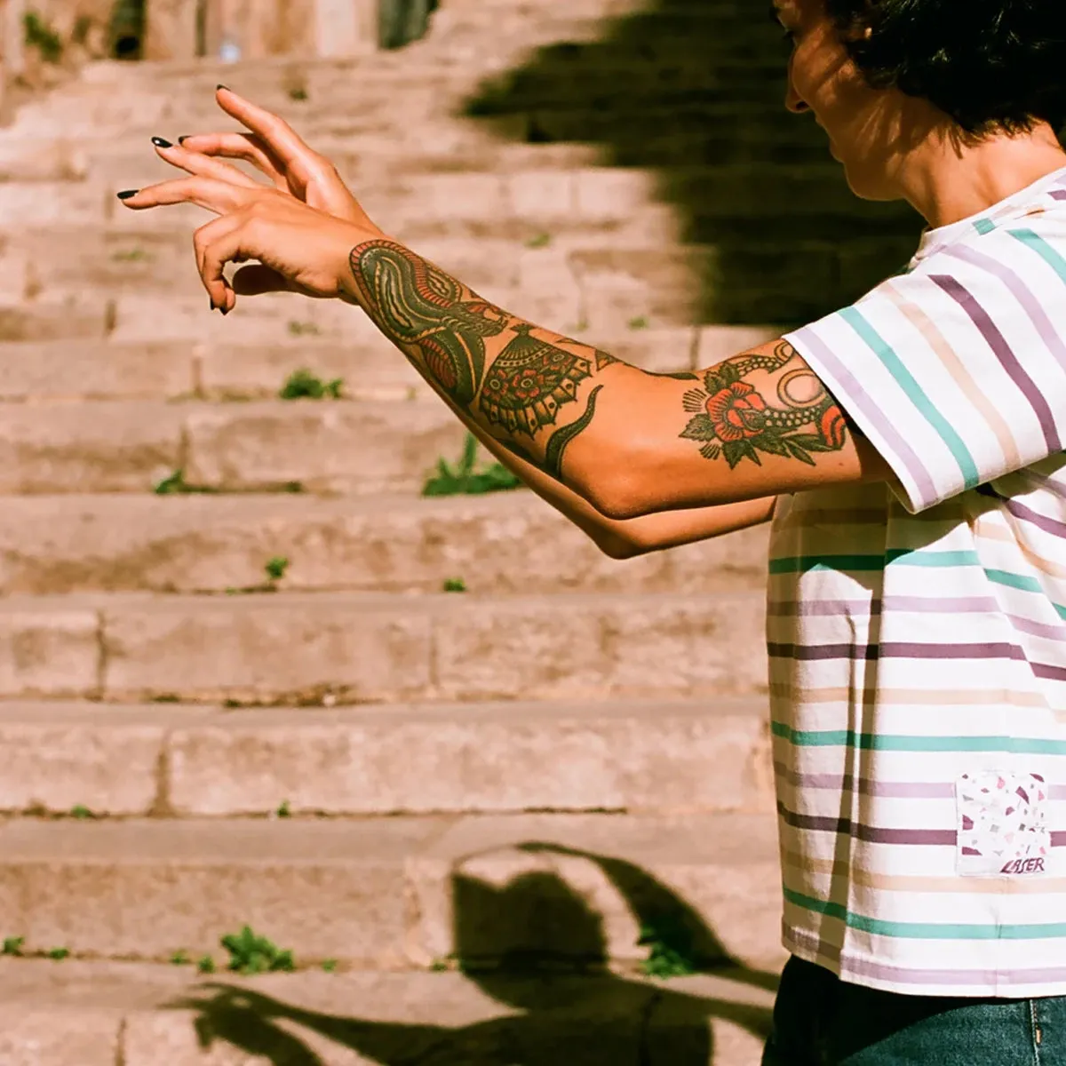 Laser x RODAGIRA Girona Pocket Tee
