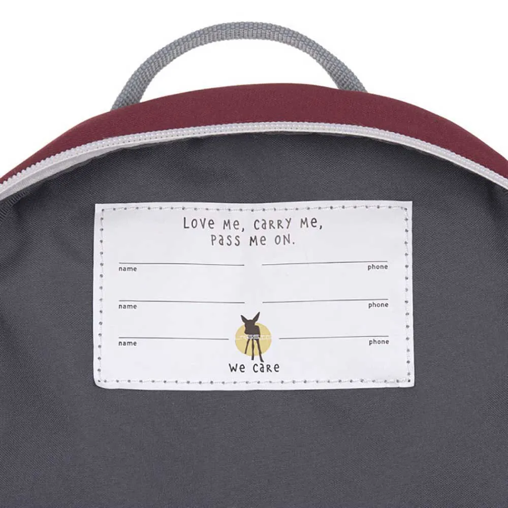 Lassig Kleiner Bär Rucksack, Burgundy