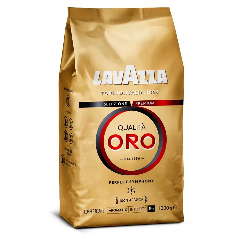Lavazza Qualita Oro Kaffeebohnen 1kg, Gold, One Size Lavazza Qualita Oro Kaffeebohnen 1kg, Gold, One Size