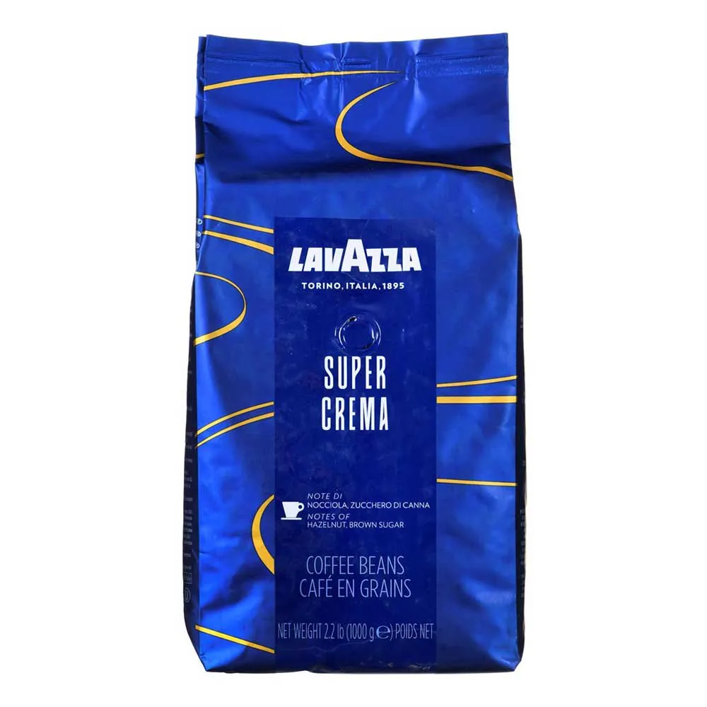 Lavazza Super Crema Kaffeebohnen 1kg, Blue, One Size Lavazza Super Crema Kaffeebohnen 1kg, Blue, One Size