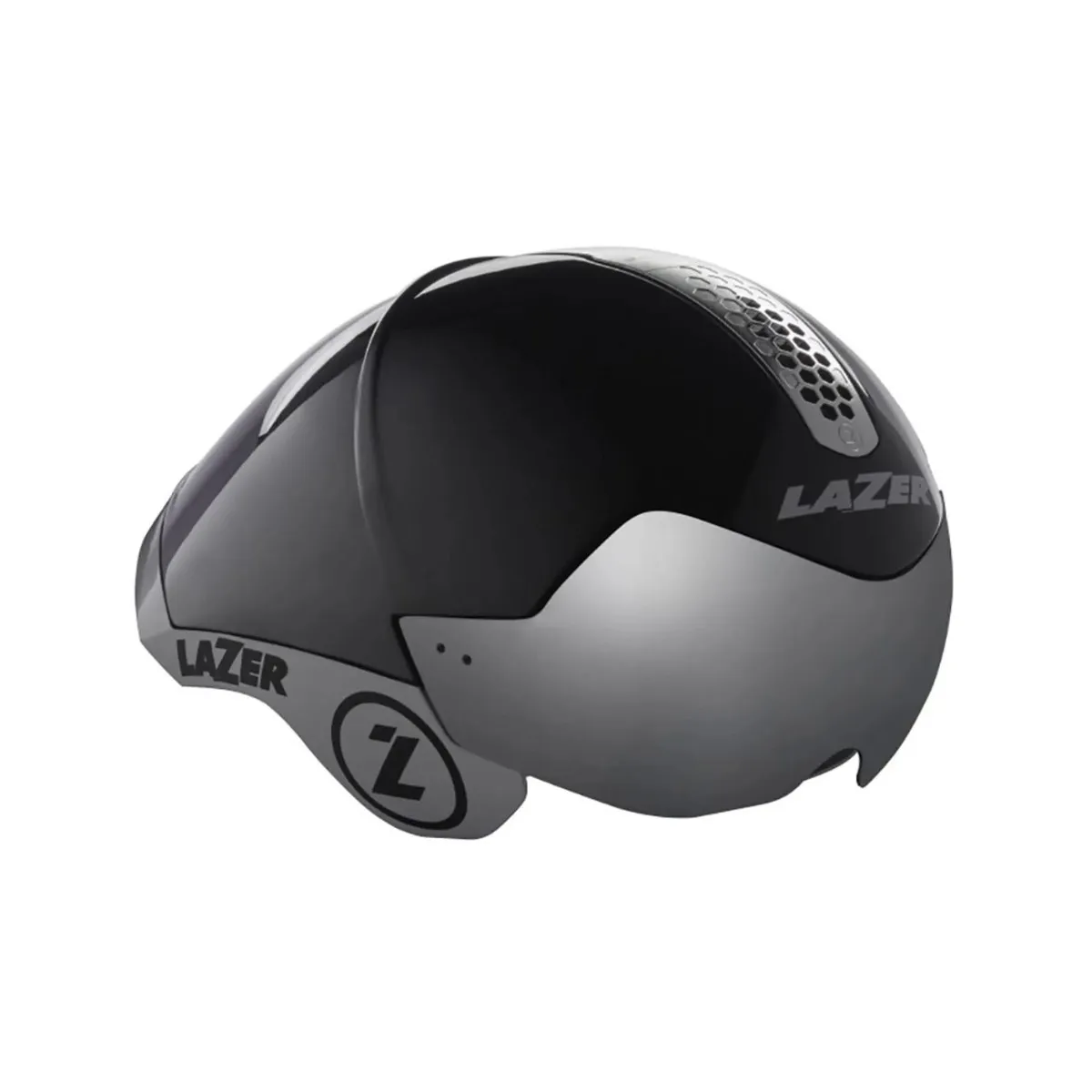 Lazer Wasp Air Tri Helm, Schwarz silber