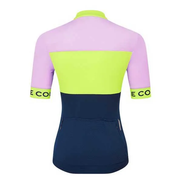 LE COL Sport Kurzarm-radtrikot, Navy / peacock / lilac, XS LE COL Sport Kurzarm-radtrikot, Navy / peacock / lilac, XS
