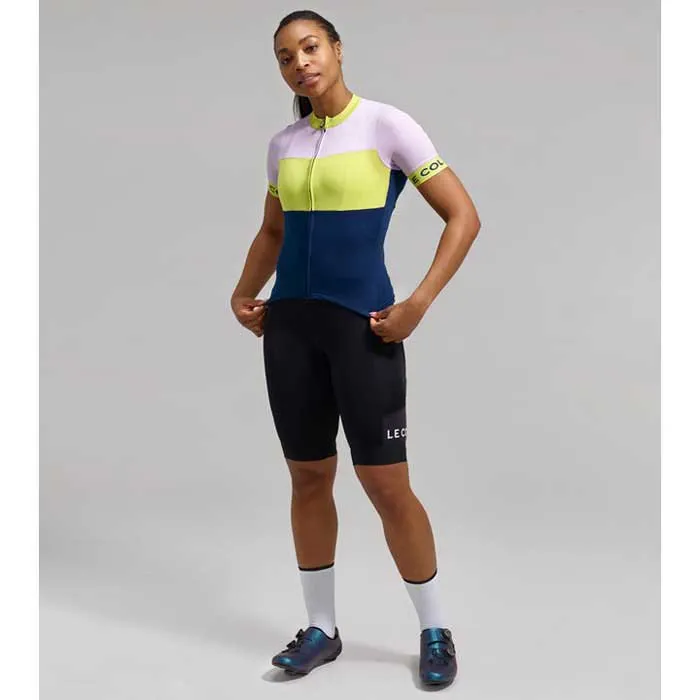 LE COL Sport Kurzarm-radtrikot, Navy / peacock / lilac, XS LE COL Sport Kurzarm-radtrikot, Navy / peacock / lilac, XS