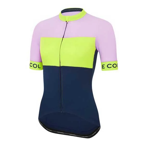 LE COL Sport Kurzarm-radtrikot, Navy / peacock / lilac, XS LE COL Sport Kurzarm-radtrikot, Navy / peacock / lilac, XS