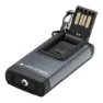 LEDLENSER K46r Memory 4 Gb Wiederaufladbare Taschenlampe Schlüsselanhänger, Grey, 400 Lumina