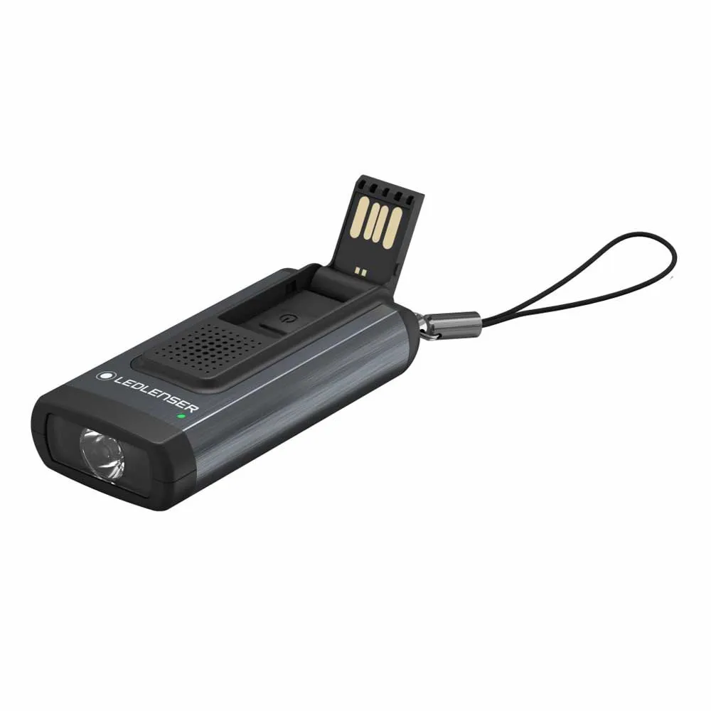 LEDLENSER K46r Sicherheitspeicher 4 Gb Wiederaufladbare Taschenlampe Schlüsselanhänger, Grey, 400 Lumina LEDLENSER K46r Sicherheitspeicher 4 Gb Wiederaufladbare Taschenlampe Schlüsselanhänger, Grey, 400 Lumina