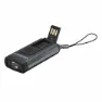 LEDLENSER K46r Sicherheitspeicher 4 Gb Wiederaufladbare Taschenlampe Schlüsselanhänger, Grey, 400 Lumina
