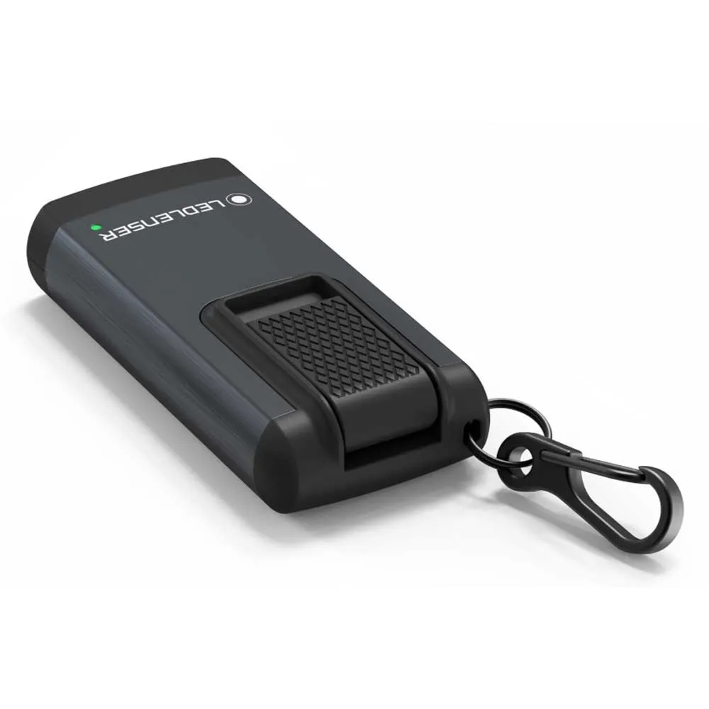 LEDLENSER K6r Wiederaufladbarer Taschenlampen-schlüsselanhänger, Grey, 400 Lumina
