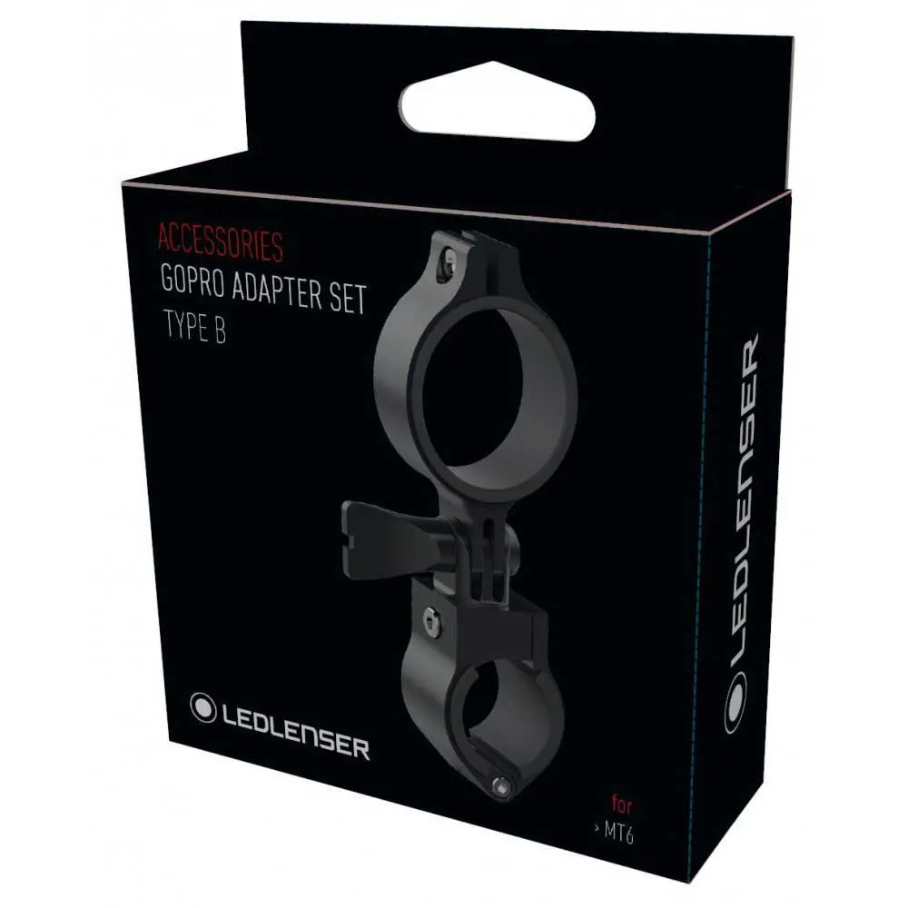 LEDLENSER Mt6 Gopro Adapter-set, Black, One Size LEDLENSER Mt6 Gopro Adapter-set, Black, One Size