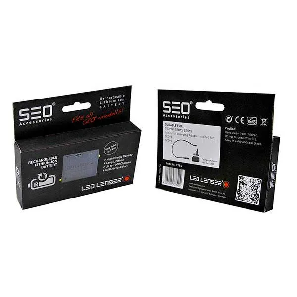LEDLENSER Serie Seo Lithium Batterie, Black, One Size