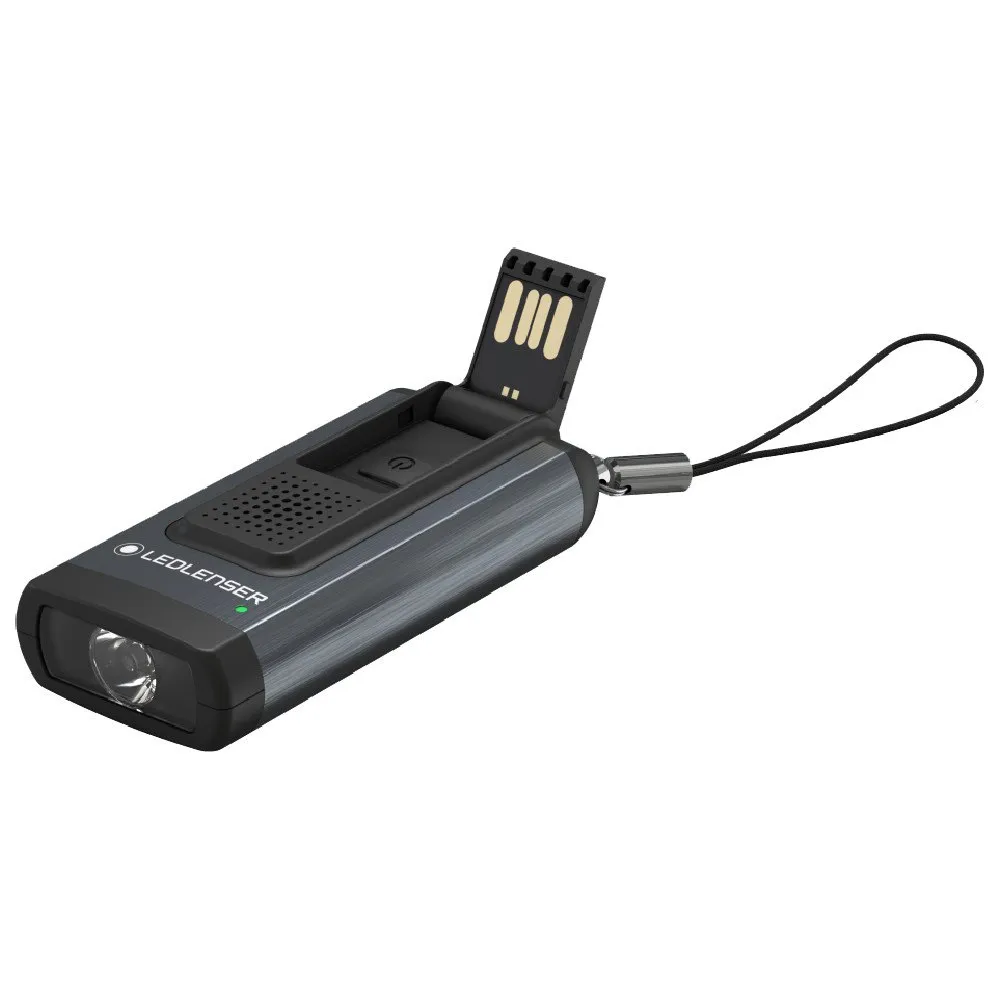 LEDLENSER Wiederaufladbarer K6r Sicherheits-schlüsselanhänger Mit Taschenlampe, Grey, 400 Lumina LEDLENSER Wiederaufladbarer K6r Sicherheits-schlüsselanhänger Mit Taschenlampe, Grey, 400 Lumina