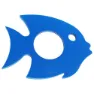 Leisis Formen Von Fischbecken, Blue / white, 52.5 x 65.5 x 4cm