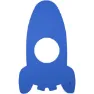 Leisis Rakete, Blue, 75.5 x 65.5 x 4cm