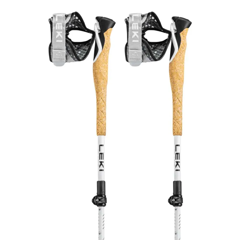LEKI Cross Trail Fx Superlite Stöcke, White / bright red / black, 110-130cm