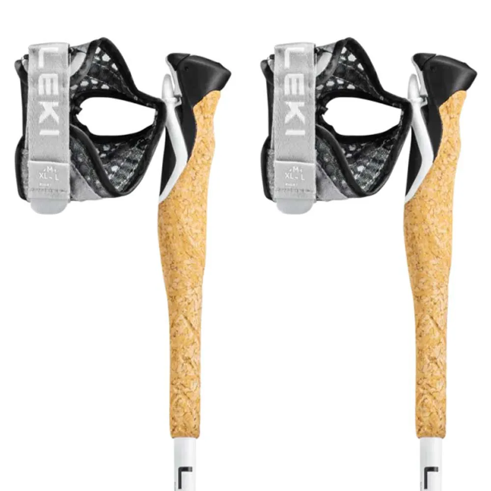 LEKI Cross Trail Fx Superlite Stöcke, White / bright red / black, 110-130cm