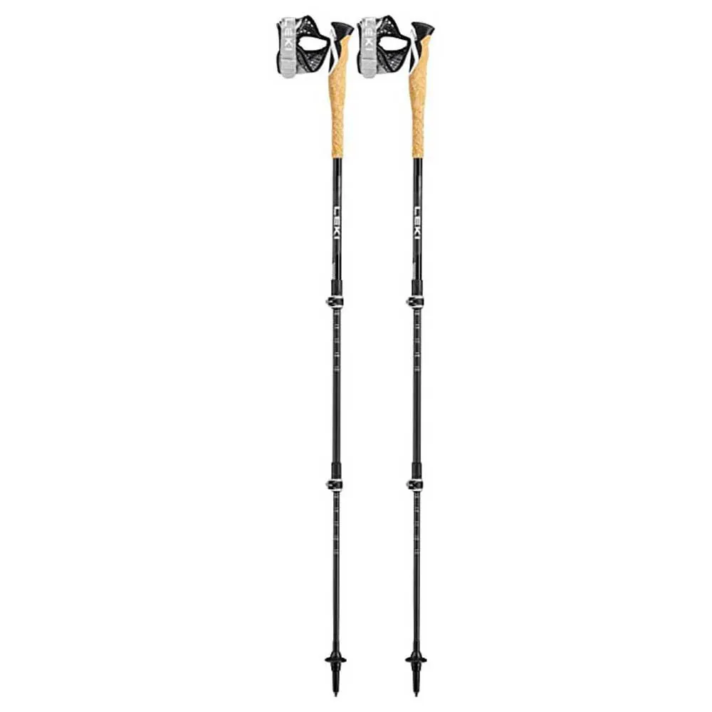 LEKI Cross Trail Lite Carbon Stöcke, Black / white / natural carbon, 100-135cm LEKI Cross Trail Lite Carbon Stöcke, Black / white / natural carbon, 100-135cm