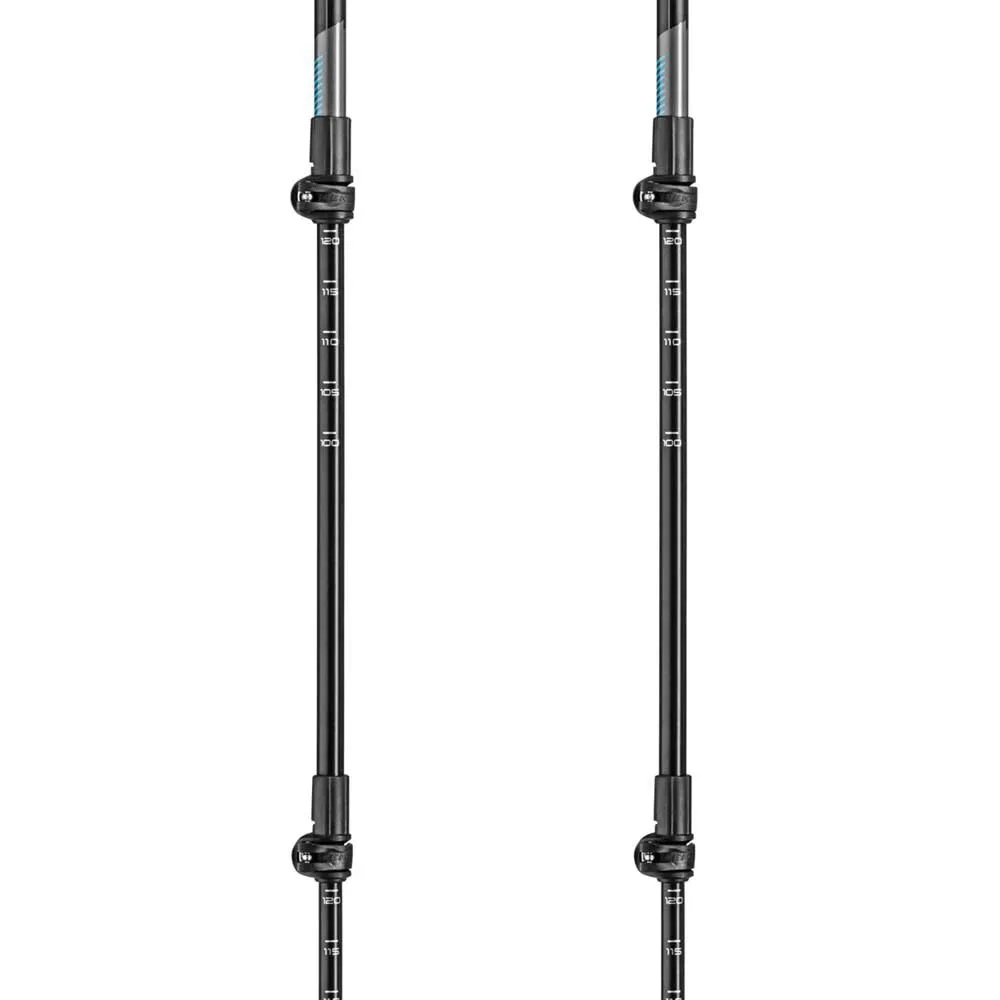 LEKI Cross Trail Lite Ta Stöcke, Black / white / light blue, 100-135cm LEKI Cross Trail Lite Ta Stöcke, Black / white / light blue, 100-135cm
