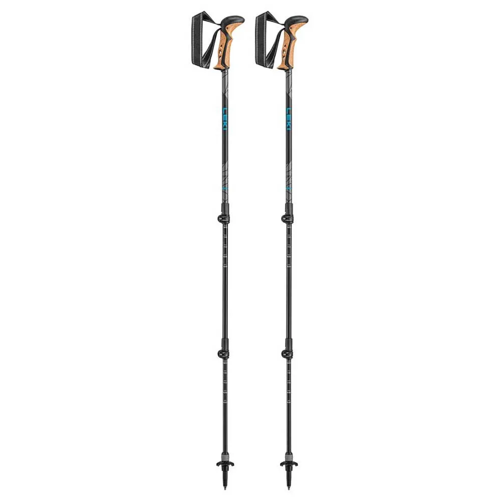 LEKI Khumbu Lite As Stöcke, Black / petrol / dark anthracite, 100-135cm LEKI Khumbu Lite As Stöcke, Black / petrol / dark anthracite, 100-135cm
