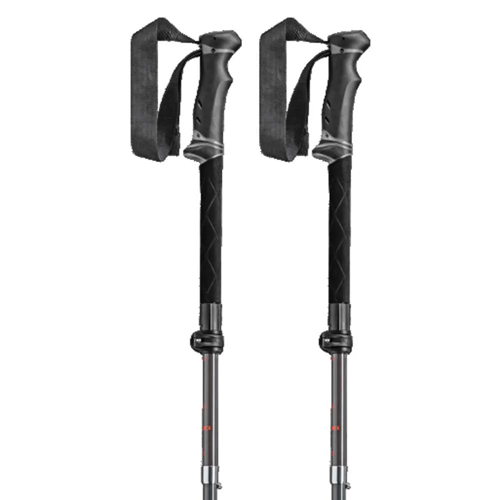 LEKI Legacy Fx Ta Stöcke, Silver gray / bright red / black, 110-130cm LEKI Legacy Fx Ta Stöcke, Silver gray / bright red / black, 110-130cm
