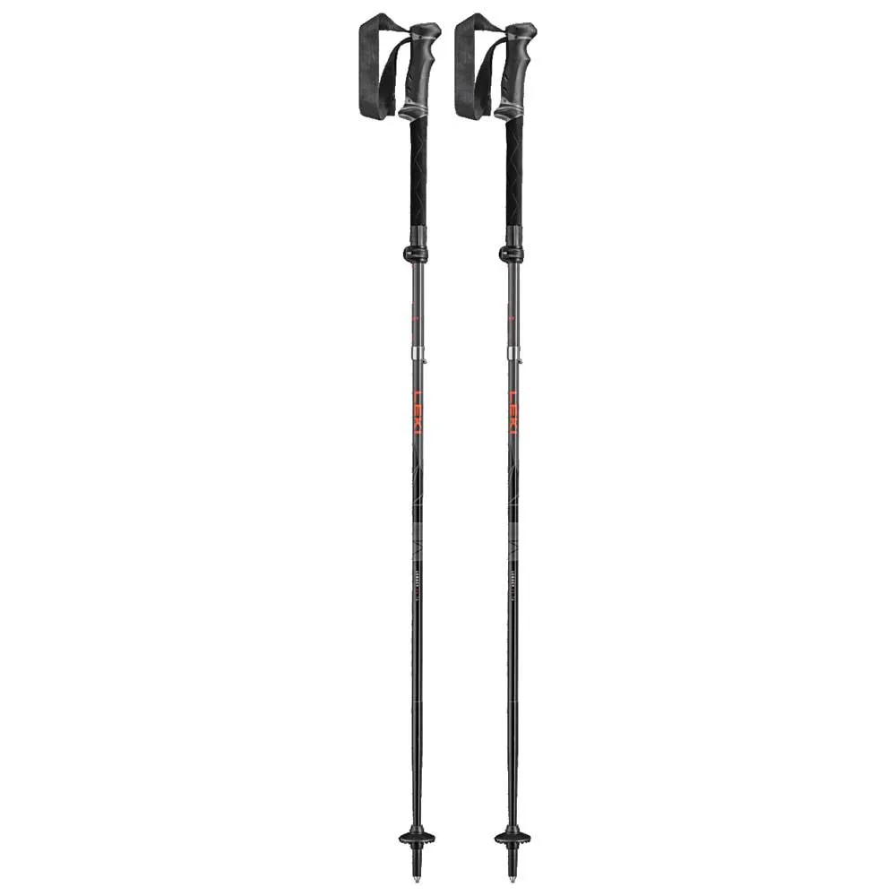 LEKI Legacy Fx Ta Stöcke, Silver gray / bright red / black, 110-130cm LEKI Legacy Fx Ta Stöcke, Silver gray / bright red / black, 110-130cm