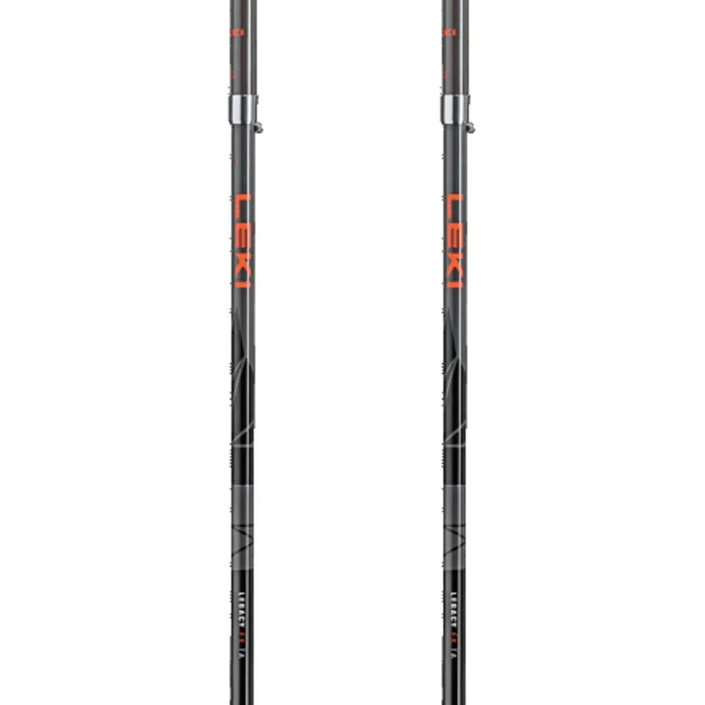 LEKI Legacy Fx Ta Stöcke, Silver gray / bright red / black, 110-130cm LEKI Legacy Fx Ta Stöcke, Silver gray / bright red / black, 110-130cm