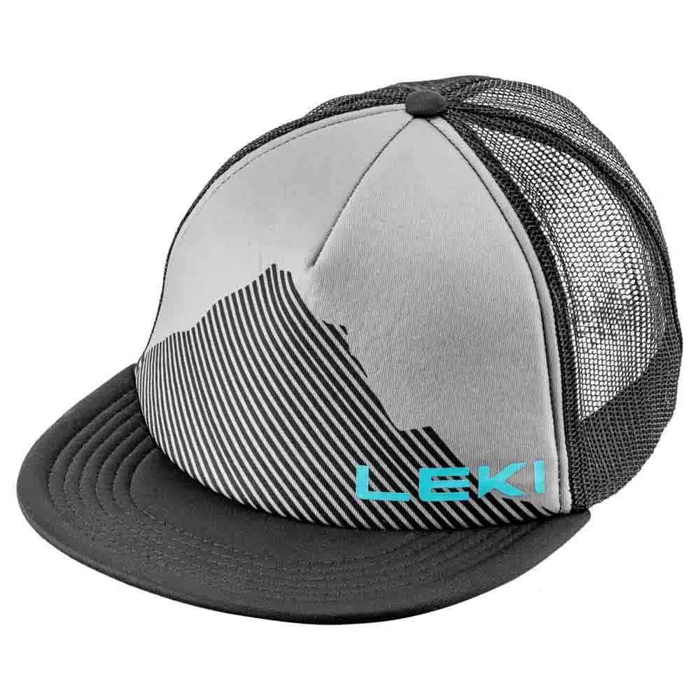 LEKI Logo Kappe, Black / sharkskin / peacock blue LEKI Logo Kappe, Black / sharkskin / peacock blue