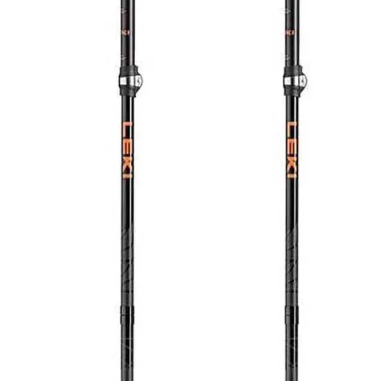 LEKI Makalu Fx Carbon Stöcke, Black / orange / natural carbon, 110-130cm LEKI Makalu Fx Carbon Stöcke, Black / orange / natural carbon, 110-130cm