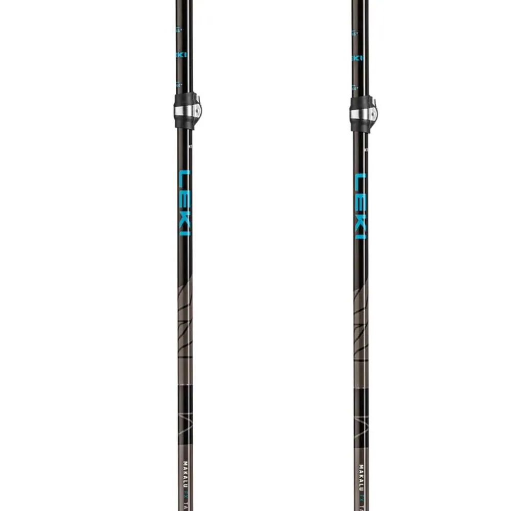 LEKI Makalu Fx Ta Stöcke, Petrol / black / silver gray, 110-130cm LEKI Makalu Fx Ta Stöcke, Petrol / black / silver gray, 110-130cm